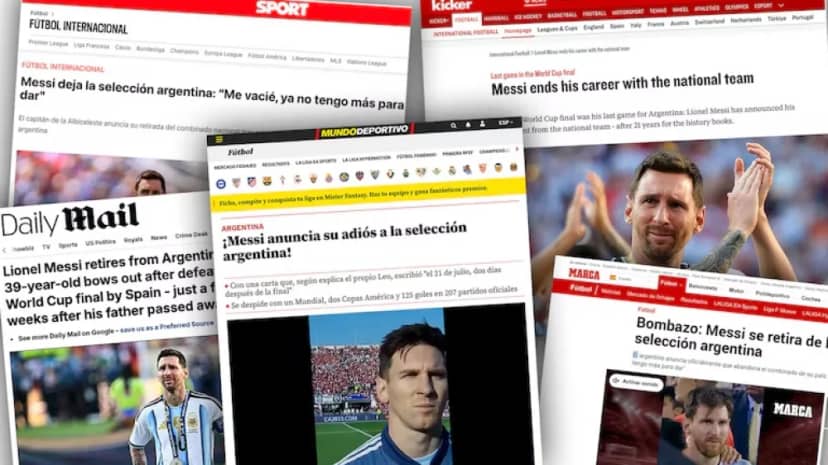 Bombazo y una burla de mal gusto de Inglaterra sobre el retiro de Messi
