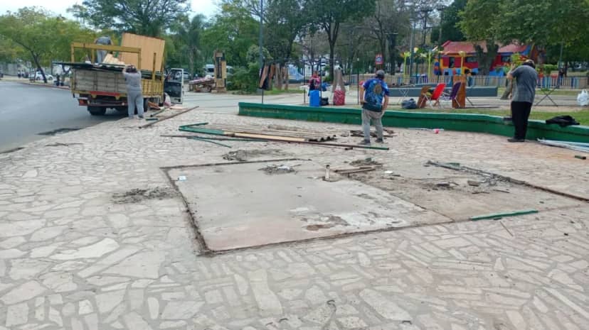 La Municipalidad recuperó un sector que estaba ocupado por un puesto sin habilitación