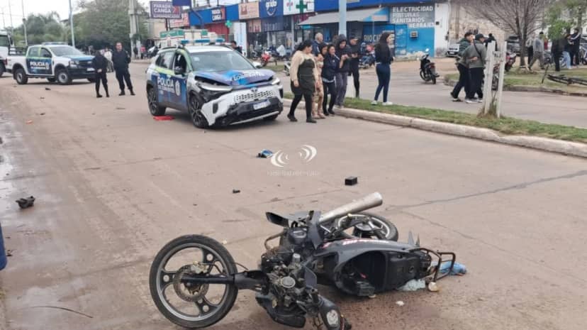 Volvía de hacer los mandados y fue atropellada por un patrullero