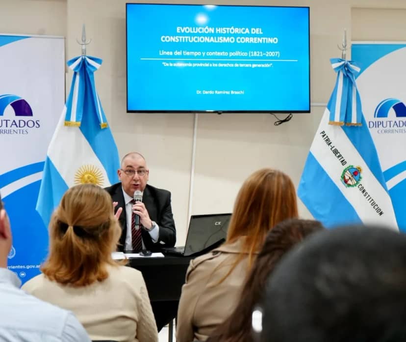 Ramirez Braschi disertó sobre la evolución histórica del constitucionalismo correntino