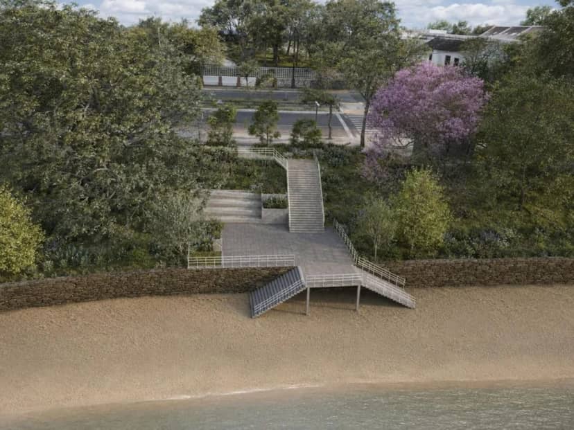 Tras la reconstrucción de la defensa costera, avanzan las obras en una playa