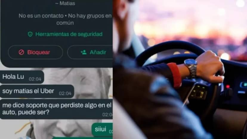 Le gustó el conductor de una app y tuvo una idea arriesgada que se volvió viral