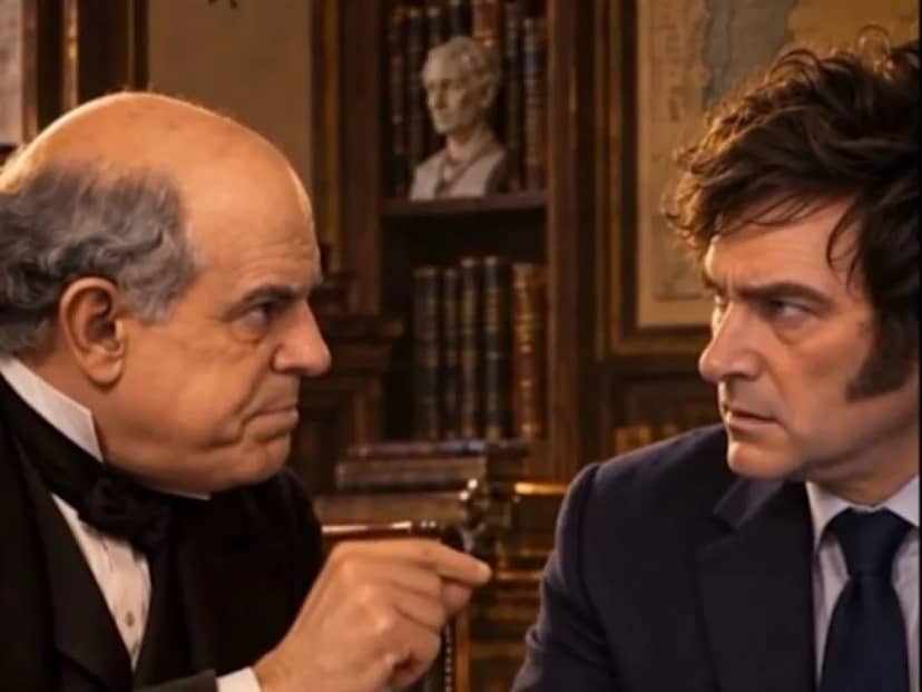 A mí también me decían loco: Milei y un diálogo ficticio con Sarmiento