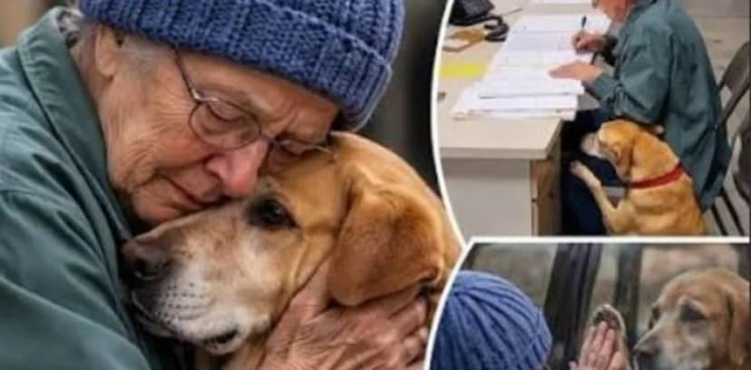 La despedida que emociona al mundo: una mujer enferma debe entregar a su perro a un refugio