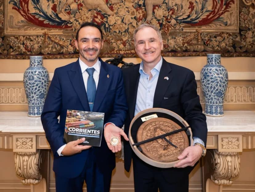 Juan Pablo Valdés se reunió con el embajador de Estados Unidos