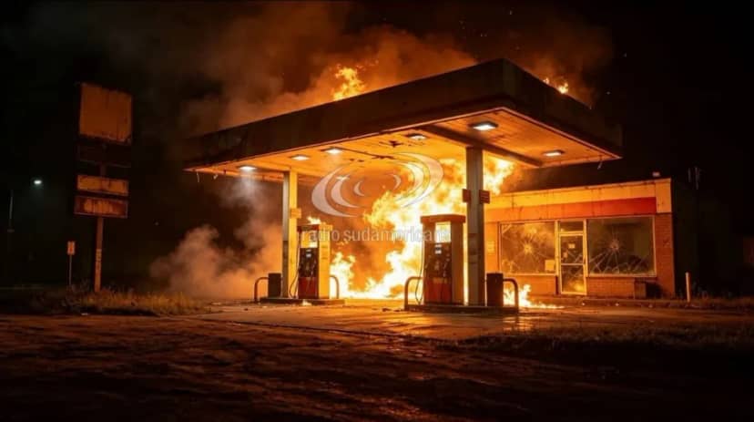 Feroz incendio en una estación de servicio obligó a cortar la Ruta 14