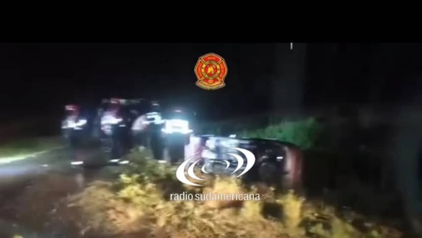 Ruta 119: un auto despistó y volcó con un bebé entre sus ocupantes