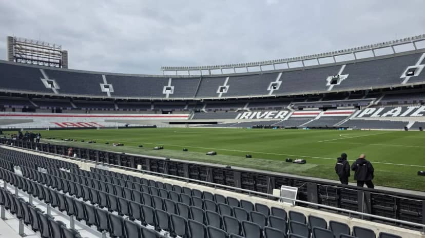 Amistoso de la Selección Argentina: así está el Monumental tras la lluvia del sábado - TyC Sports