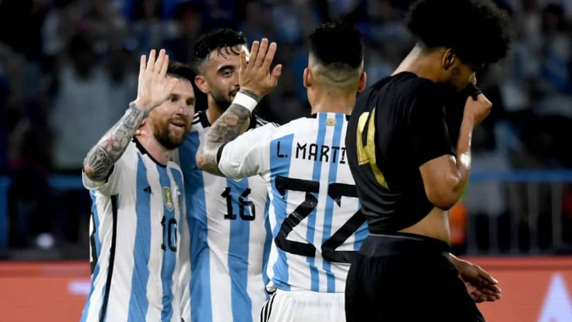 El otro 7-0: la Selección igualó la máxima goleada del ciclo Scaloni - TyC Sports