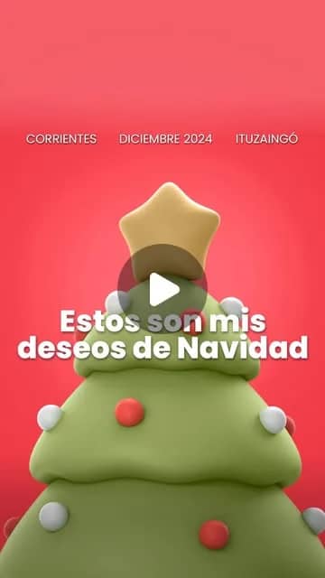 "Les deseo una Navidad llena de paz y amor.