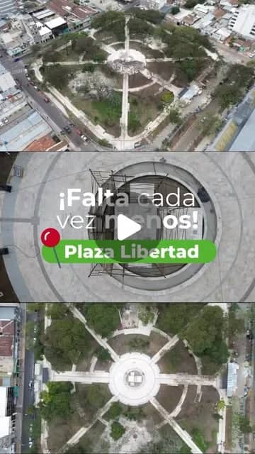 "Muy pronto, vecinos y turistas van a poder disfrutar de la Plaza Libertad totalmente renovada.