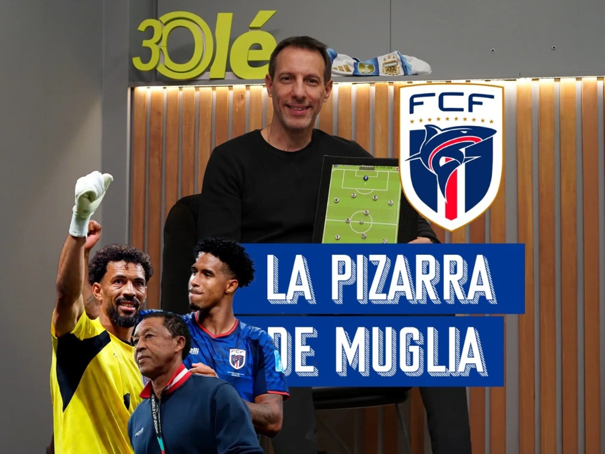 La pizarra de Vicente Muglia: así juega Cabo Verde
