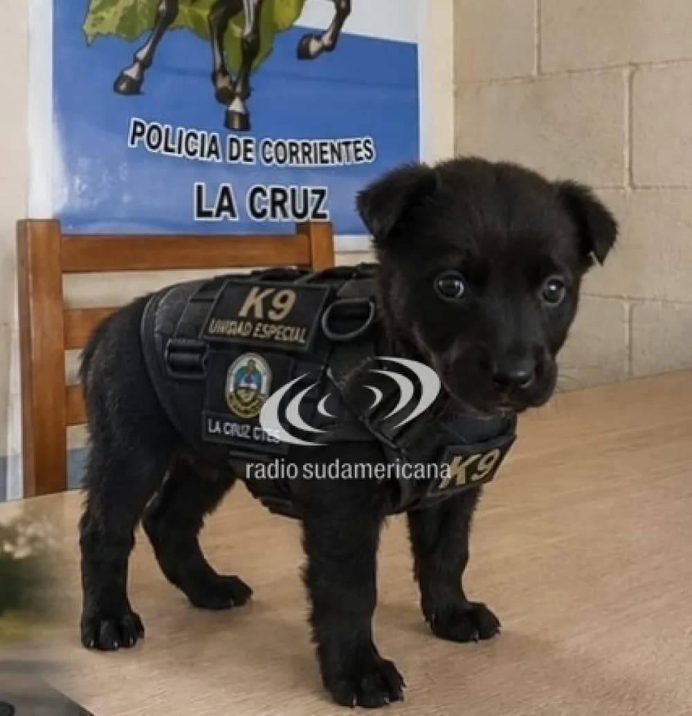 Presentaron a Piru: el nuevo integrante de la Policía de La Cruz