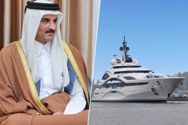El superyate del emir de Catar necesitaba algunos arreglos. Solo darle una manita de pintura ya cuesta 13 millones de euros
