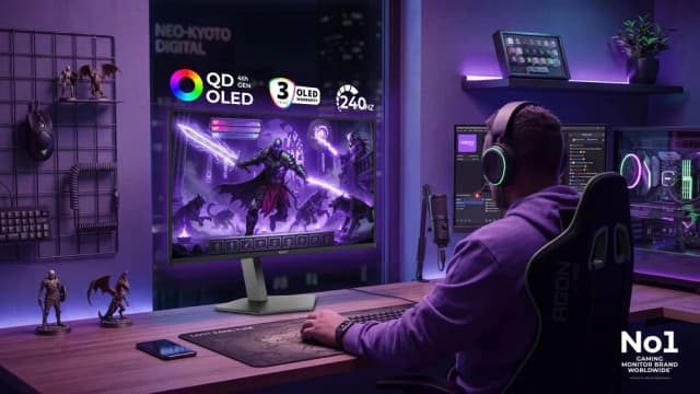 AGON tiene nuevo monitor QD-OLED para pelear en la gama prémium: tiene pantalla de 31,5 pulgadas con resolución 4K y 240 Hz