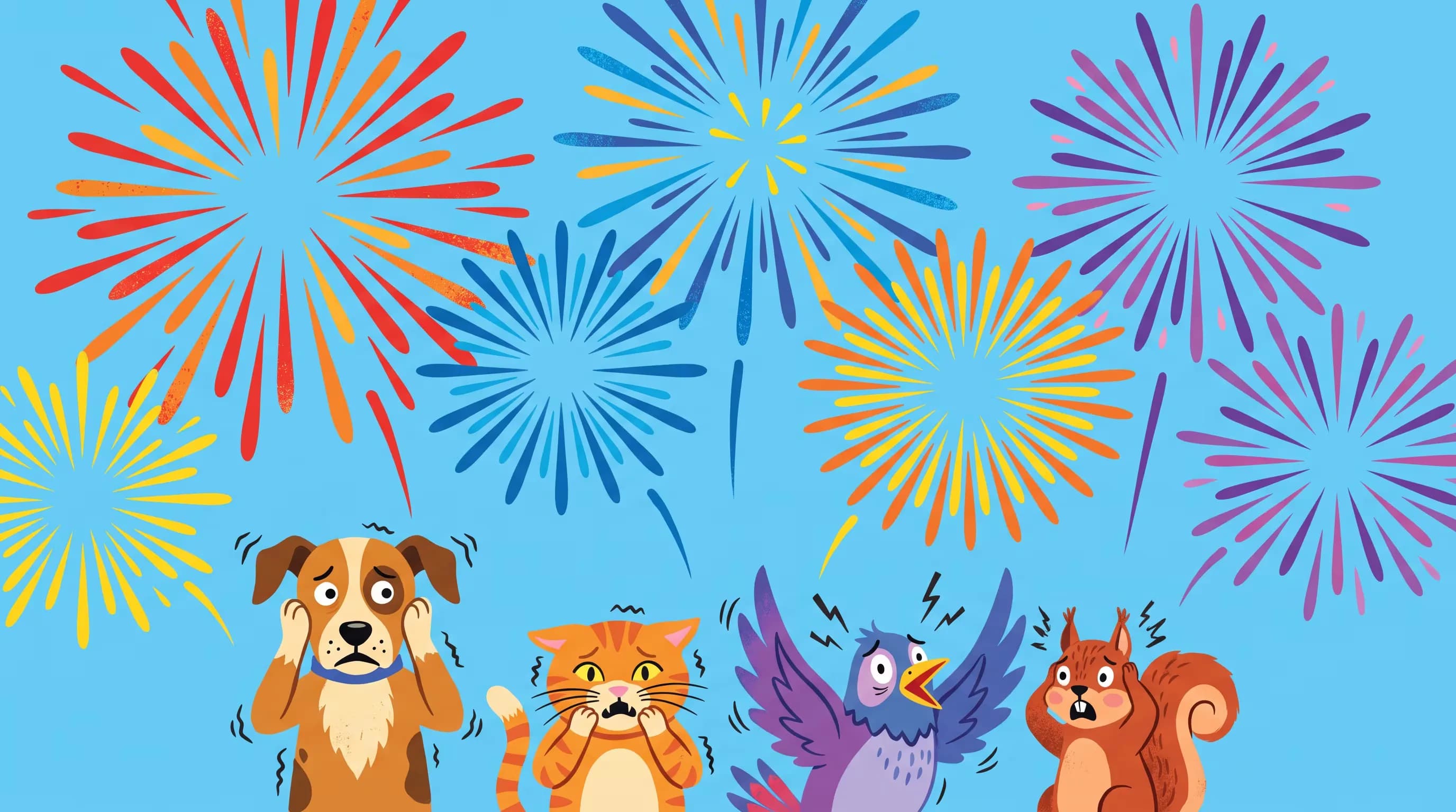 Desde mamíferos hasta aves y especies marinas: el impacto de los fuegos artificiales en los animales