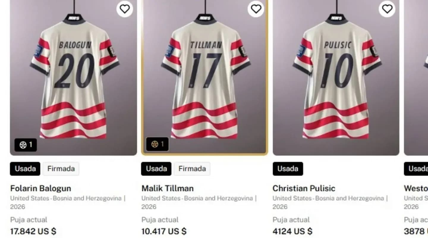 Se vende todo: pasto de un partido que no se jugó y la camiseta de Balogun - TyC Sports