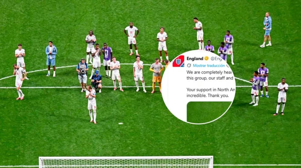 Qué posteó Inglaterra tras la derrota contra la Argentina