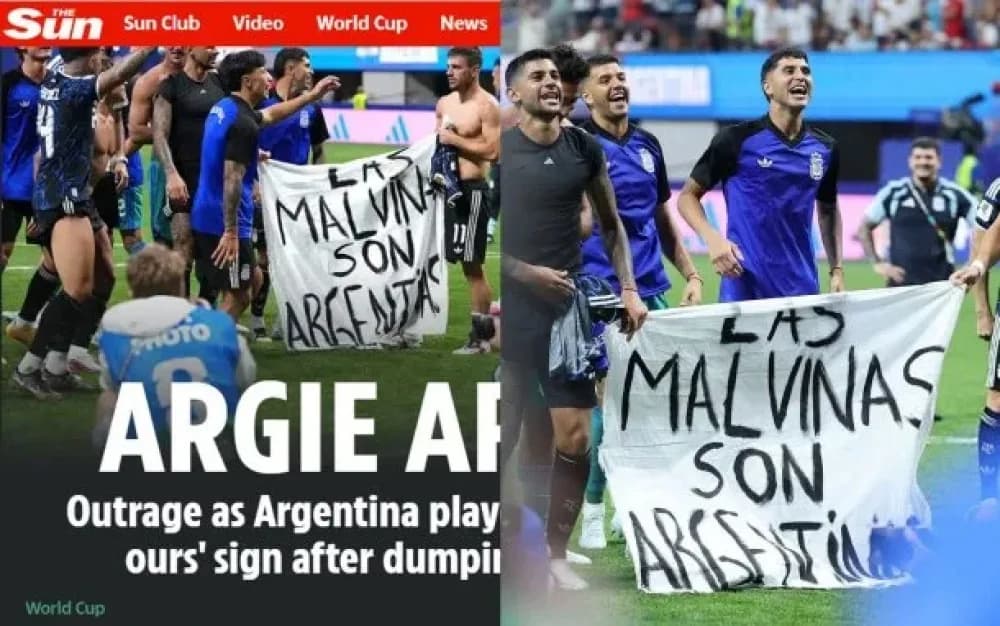 El periódico inglés The Sun habló de arrogancia argentina