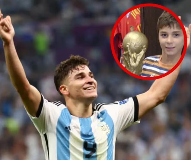 La foto de Julián Álvarez que se volvió viral en la previa de la final