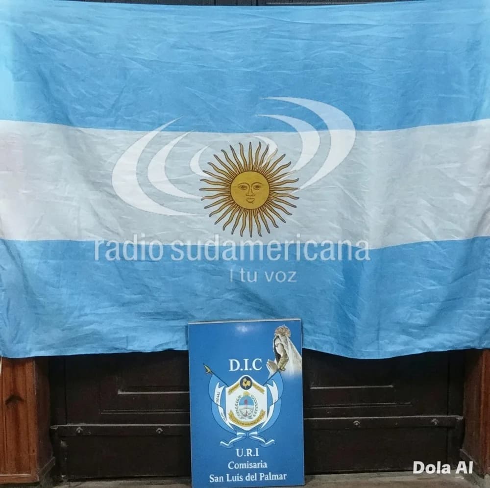 Recuperaron una bandera cábala de la Selección Argentina