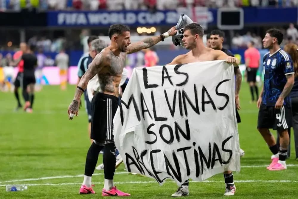 Crearon Malvinas Sans, una tipografía basada en el trapo del mundial