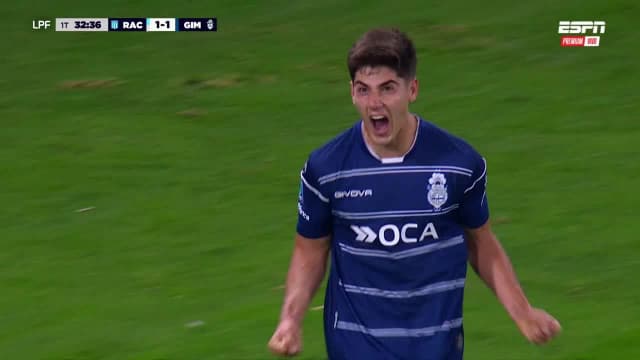 ¡Empató el Lobo! Bautista Barros Schelotto puso el 1-1 ante Racing