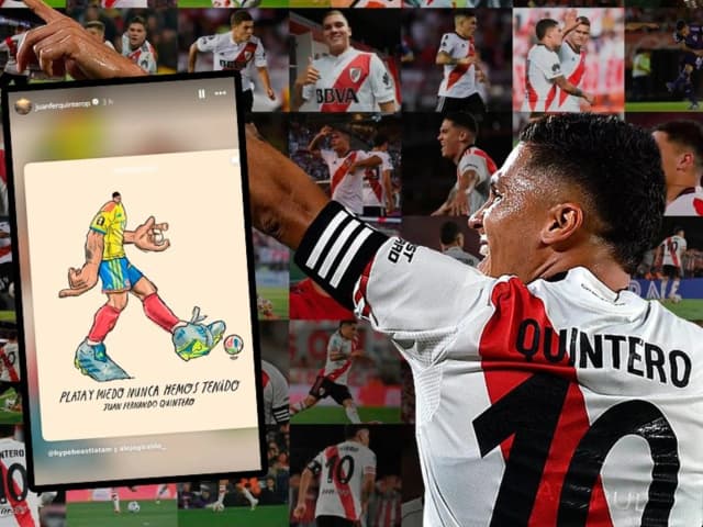 Los últimos posteos de Juanfer Quintero antes de rescindir con River: "Plata y miedo..."