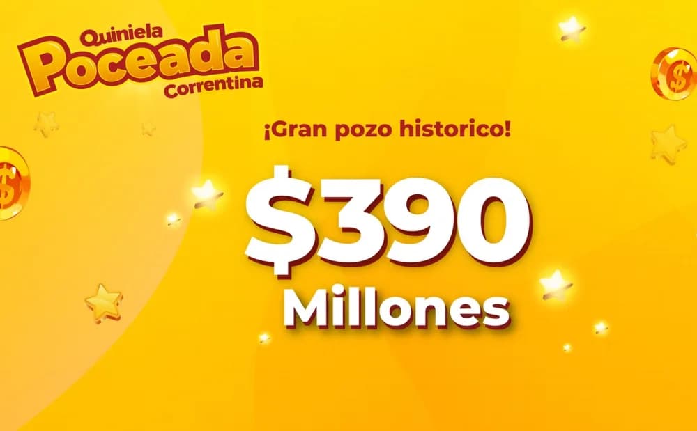 La Poceada pone en juego un pozo histórico de 390 millones de pesos