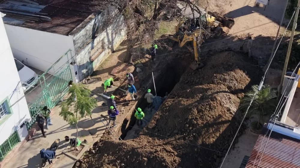 Acciones preventivas por El Niño: avanza una importante obra de desagüe en la ciudad