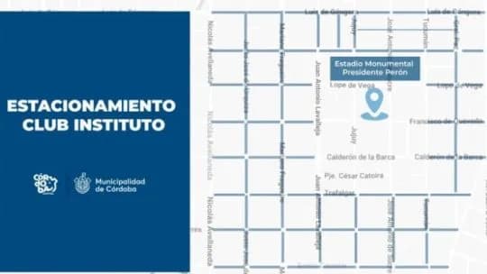 Instituto-Platense: se implementa el Sistema de Estacionamiento Medido en Alta Córdoba