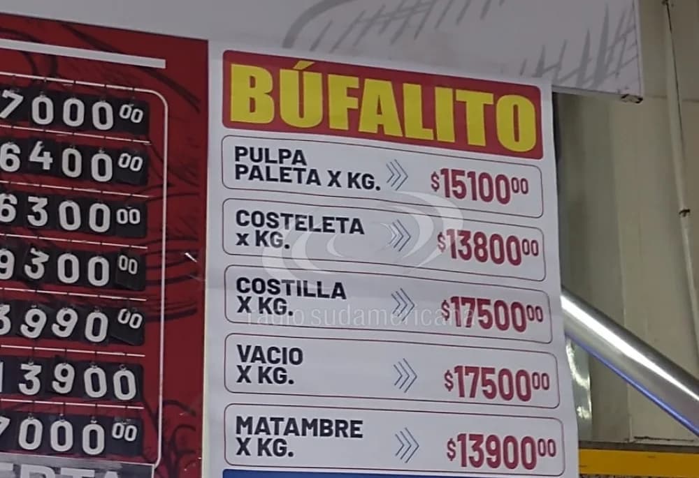Pulpa, vacío y costilla: cuánto vale la carne de búfalo en Corrientes