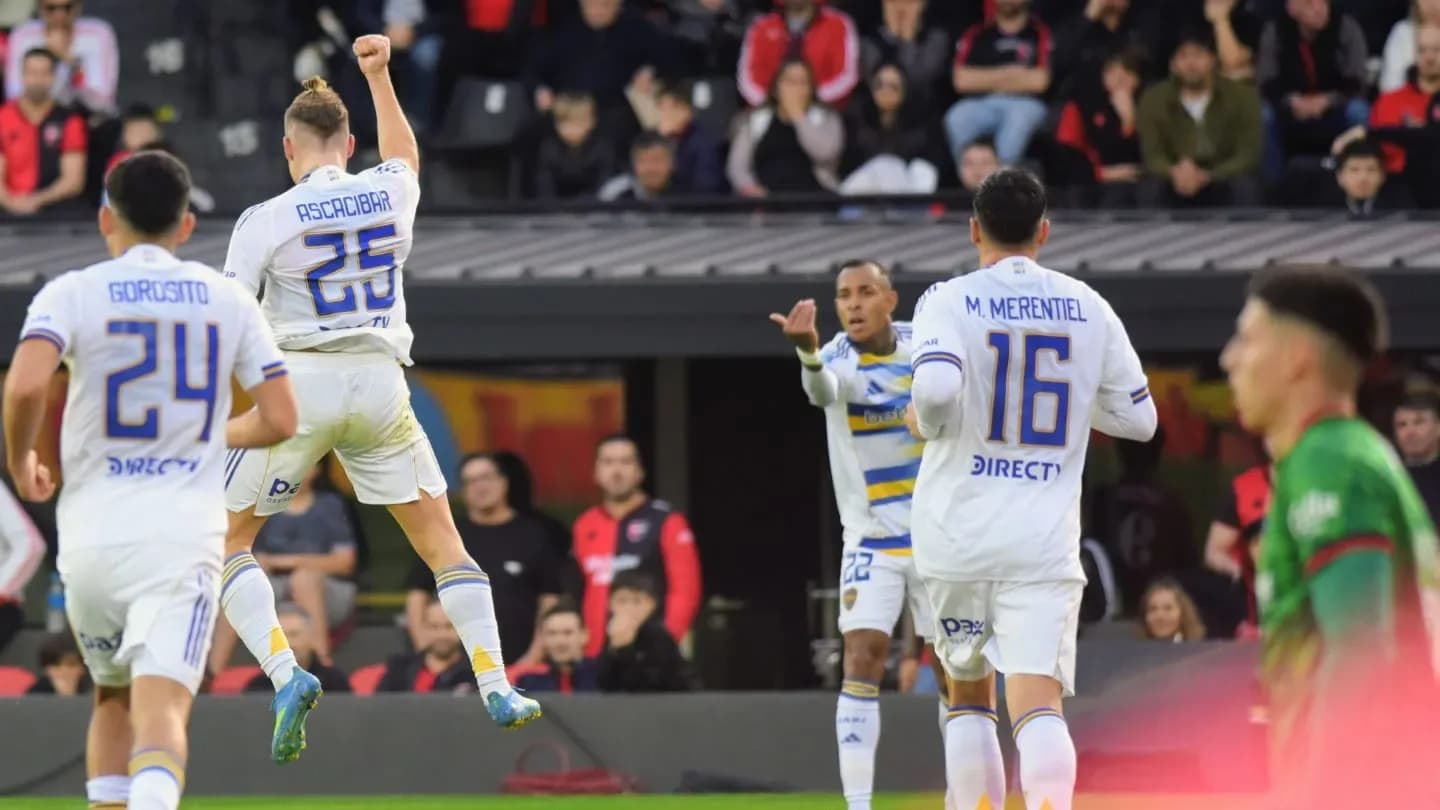 Así fue el gol de Ascacíbar que adelantó a Boca ante Newell's - TyC Sports