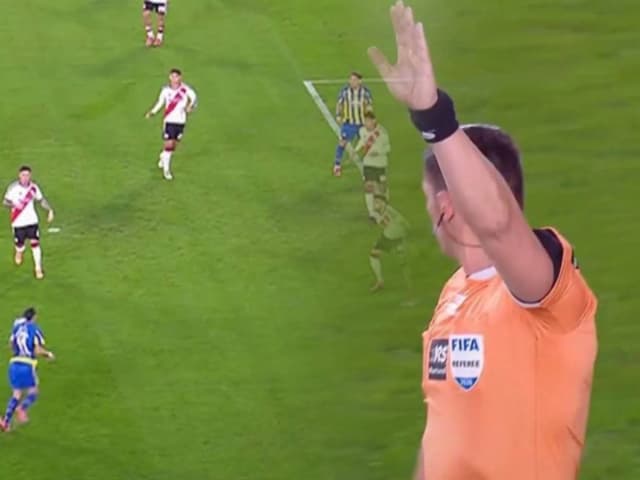 Video: el lujo con el hombro de Di María que terminó en gol anulado para Rosario Central contra River