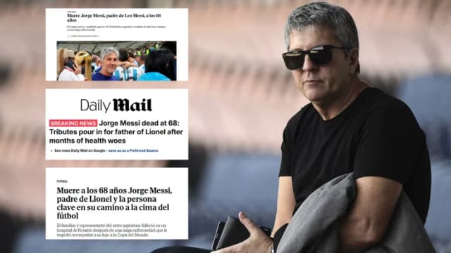 Cómo reflejaron la muerte de Jorge Messi los diarios del mundo