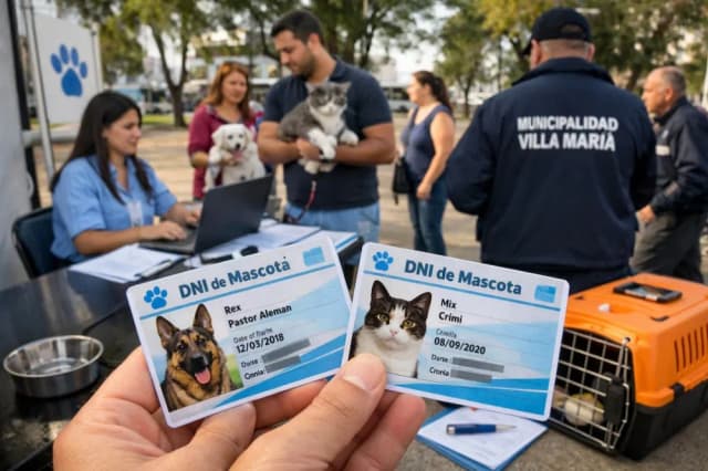 Una ciudad de Córdoba implementó el DNI obligatorio para perros y gatos