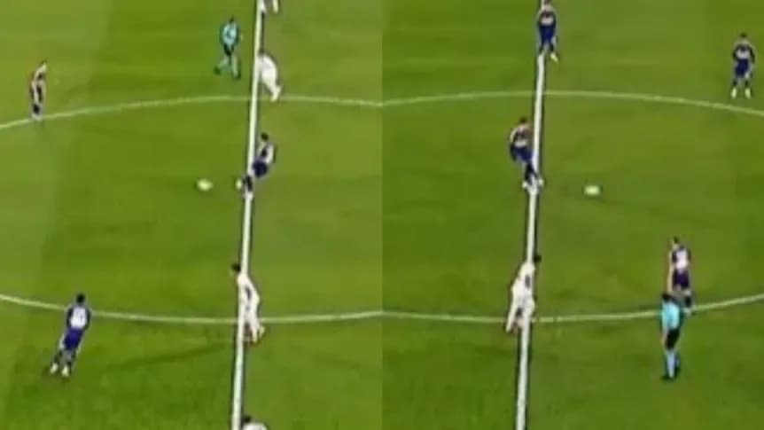 Boca sacó del medio en los dos tiempos: la pícara respuesta de Paredes - TyC Sports