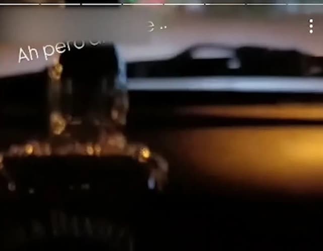 Demencial: tomaba whisky al volante y lo compartió en sus redes