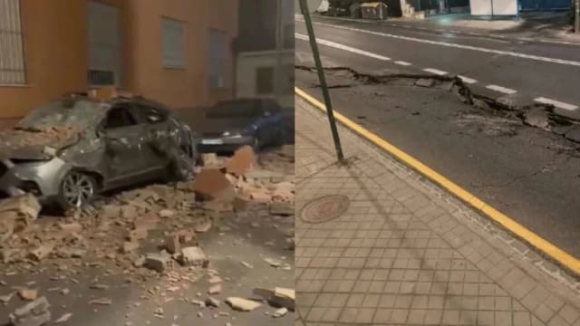 Daños materiales y evacuaciones por un terremoto en Granada