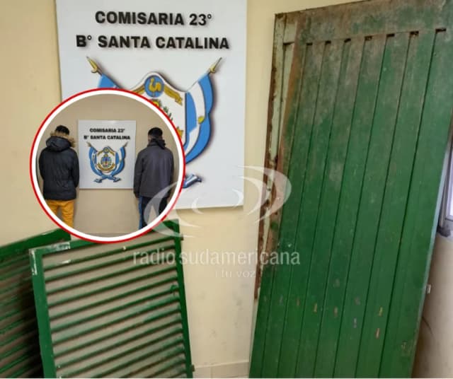 Robaron puertas y ventanas de una casa y terminaron detenidos