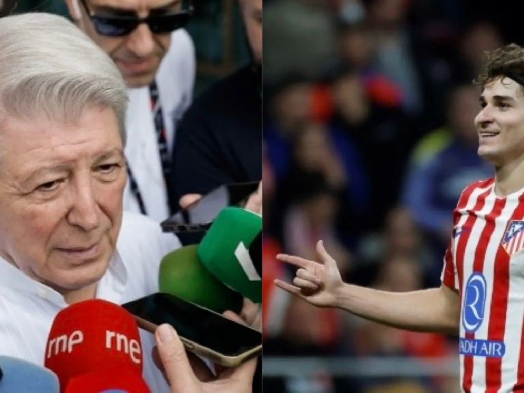 El presidente del Atlético sobre Julián, del "no sé si pedirá perdón" a "se ganará a la gente en dos partidos"