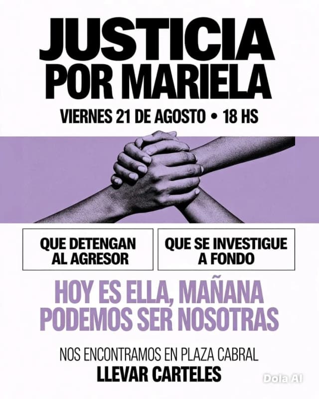 Justicia por Mariela: convocan a una marcha tras la agresión a una joven policía