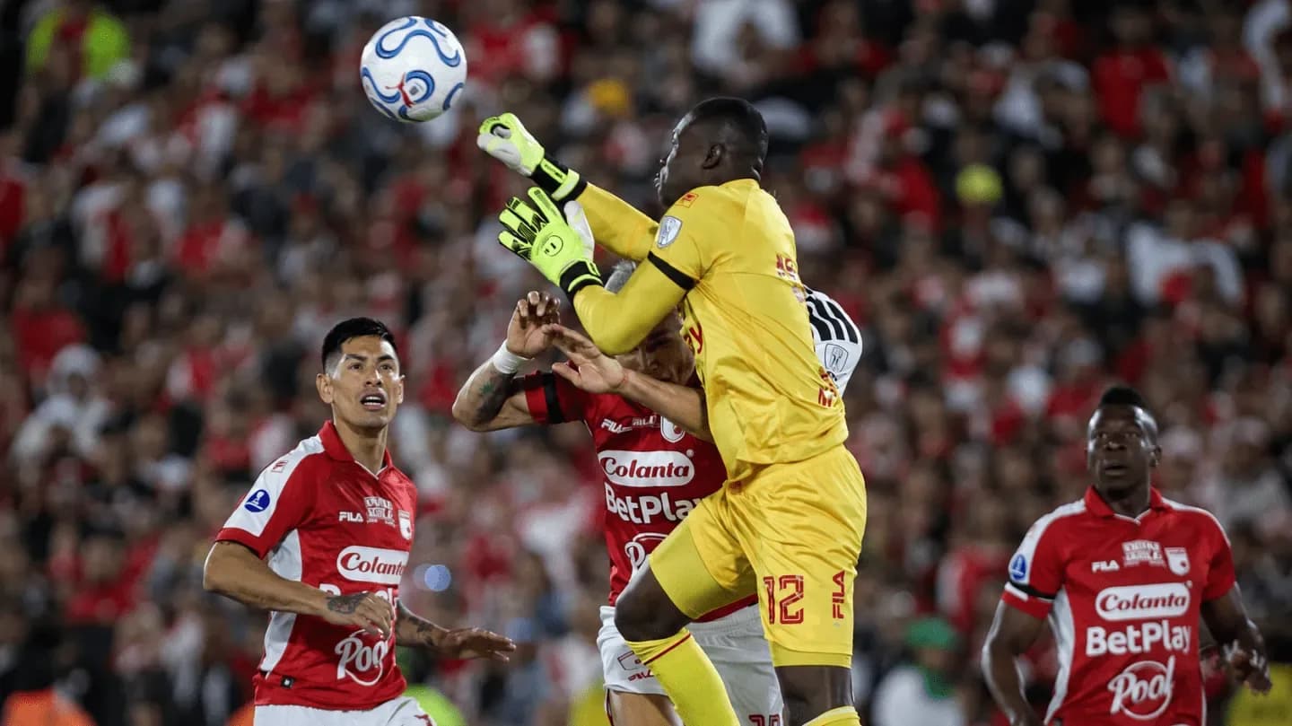 El titular de Independiente Santa Fe que sufrió una conmoción cerebral y podría perderse la revancha ante River - TyC Sports