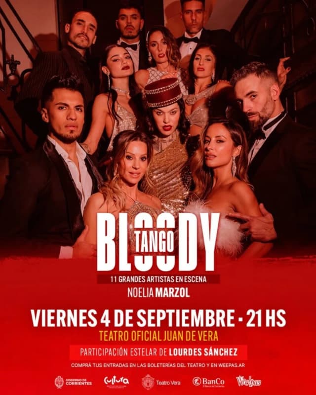 Bloody Tango, con Lourdes Sánchez en el escenario, vuelve al Vera