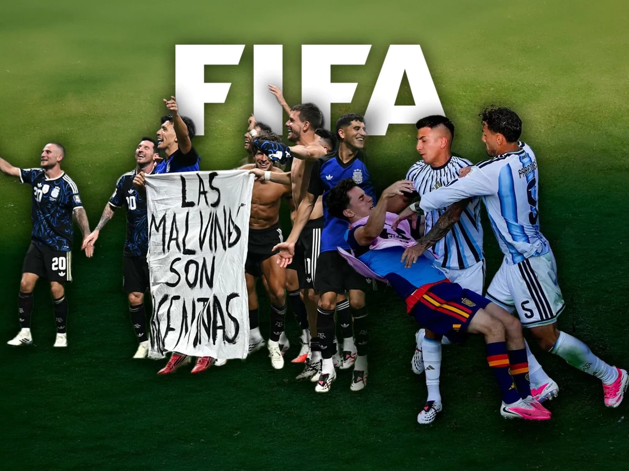 Durísima sanción de FIFA a la Argentina, plata por la bandera de Malvinas y 10 fechas a Paredes