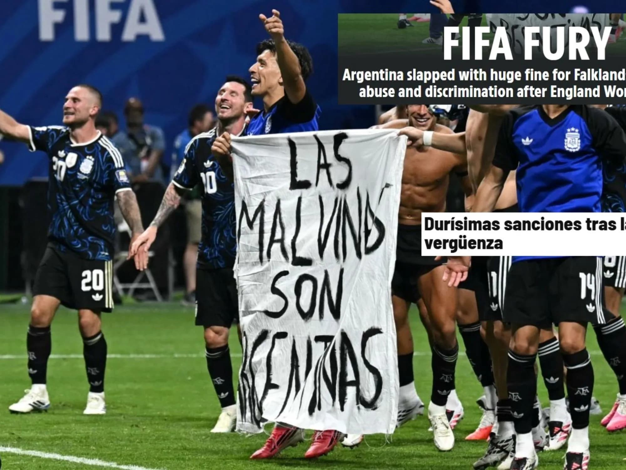 Qué dijeron en España, Inglaterra y el mundo sobre la sanción que recibió Argentina