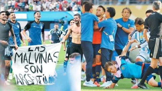 El vuelto llegó: la FIFA sancionó a la AFA por la bandera y la gresca final