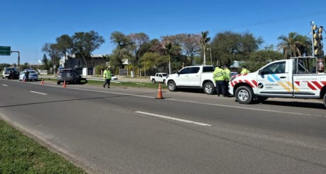 Chaco: conductor alcoholizado despistó en la Autovía de la Ruta 16