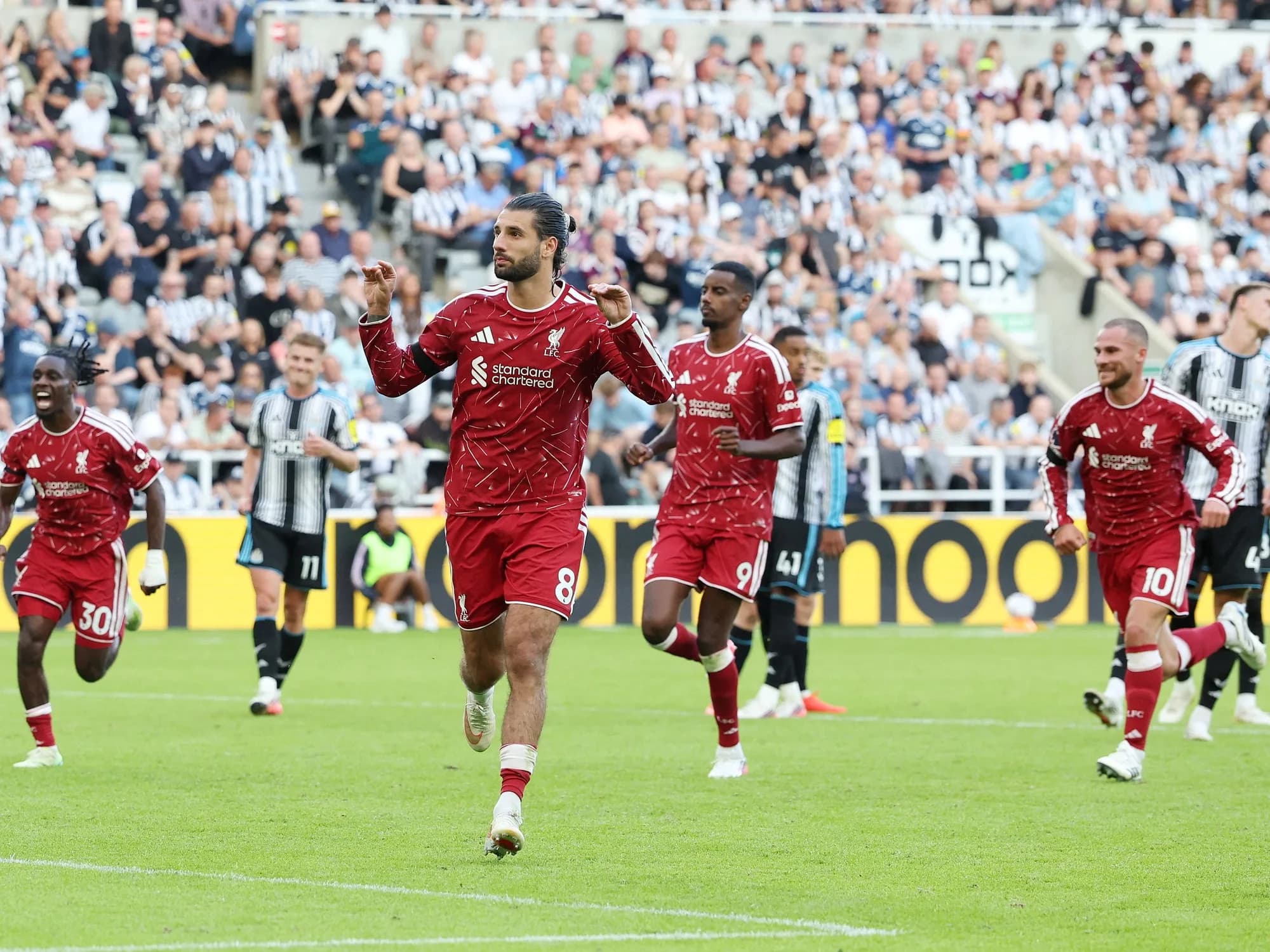 Liverpool rescató un empate agónico ante el Newcastle: pocos minutos de Alexis Mac Allister