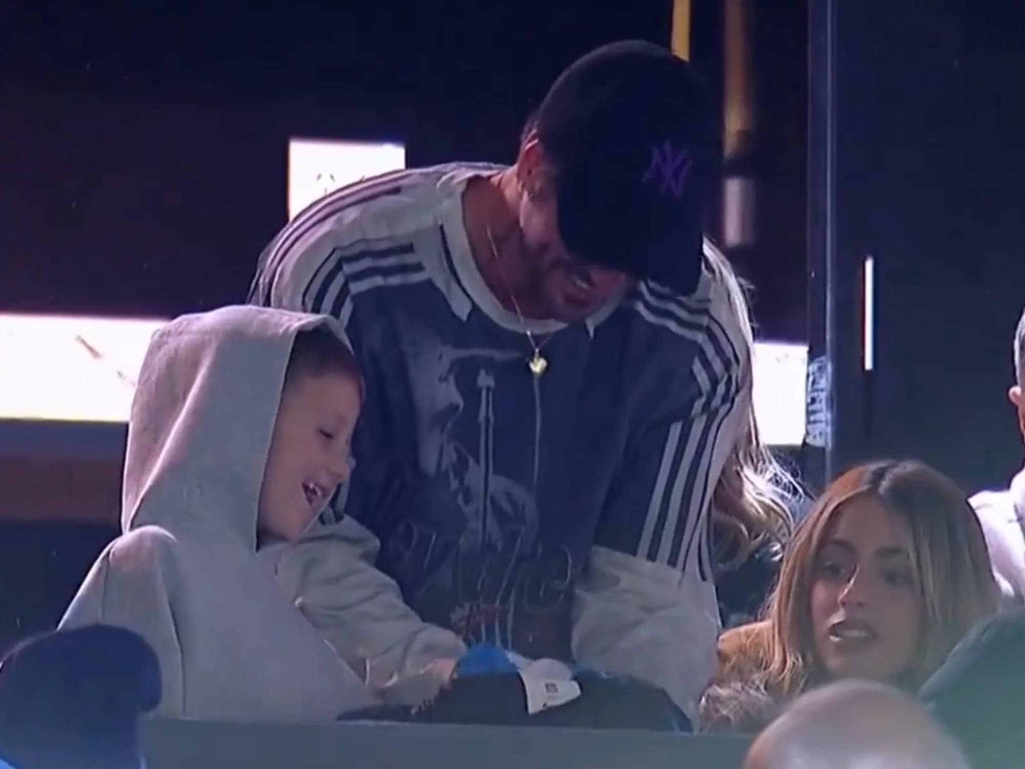 Video: De Paul con Tini en el Cilindro para ver a Racing vs. Boca